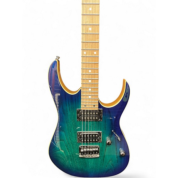 Used Ibanez RG421AHMBMT Blue Moon Burst Solid Body Electric Guitar