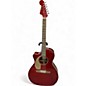 Used Fender Newporter  METALLIC RED Acoustic Electric Guitar thumbnail