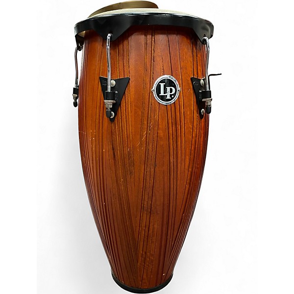 Used LP CITY CARVED MANGO WOOD CONGA SET Conga