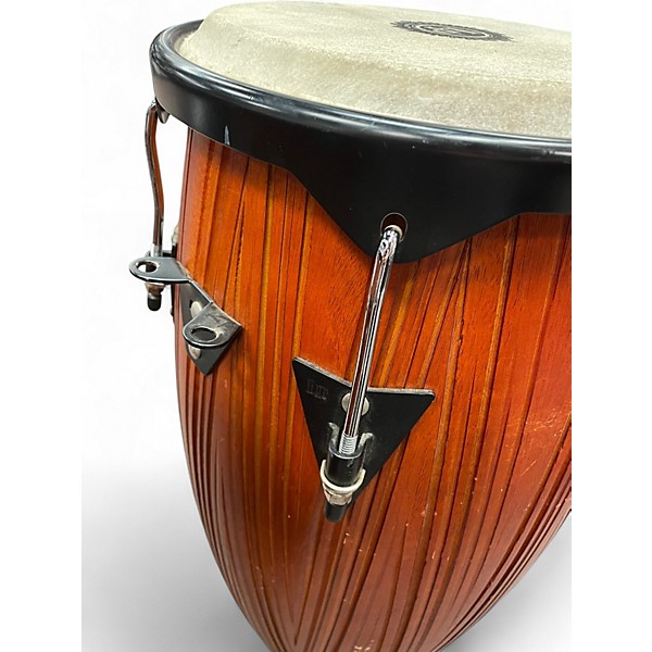 Used LP CITY CARVED MANGO WOOD CONGA SET Conga