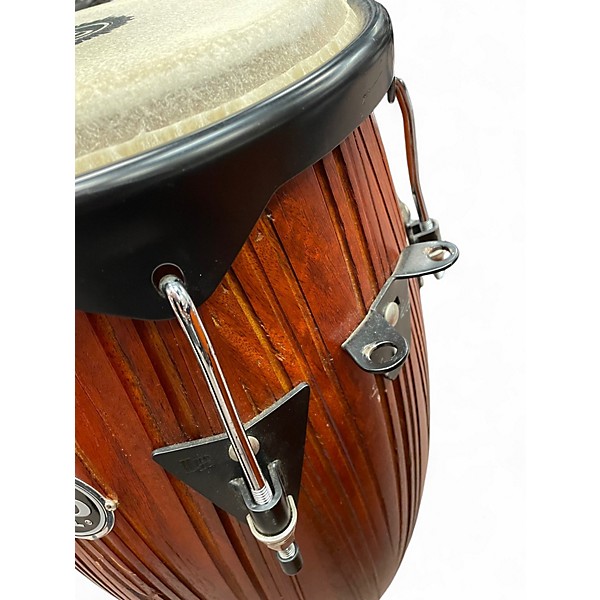 Used LP CITY CARVED MANGO WOOD CONGA SET Conga