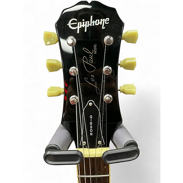 Used Epiphone Les Paul Standard Black Solid Body Electric Guitar
