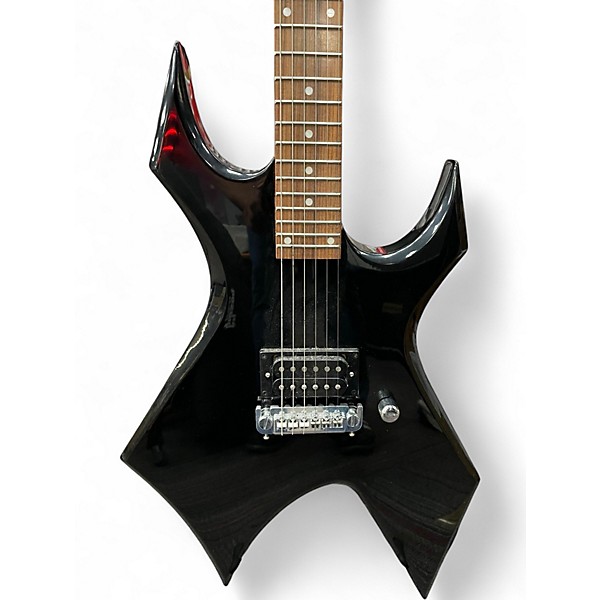 Used Bronze By B.c. Rich Warlock Black Solid Body Electric Guitar