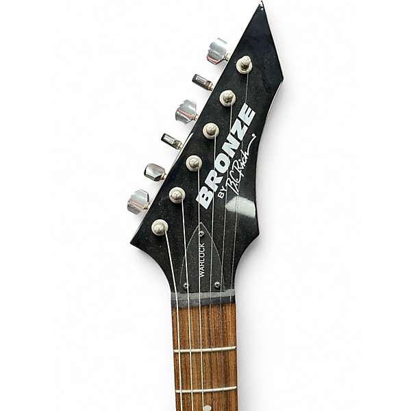 Used Bronze By B.c. Rich Warlock Black Solid Body Electric Guitar