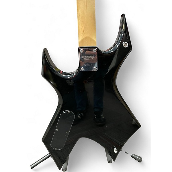 Used Bronze By B.c. Rich Warlock Black Solid Body Electric Guitar