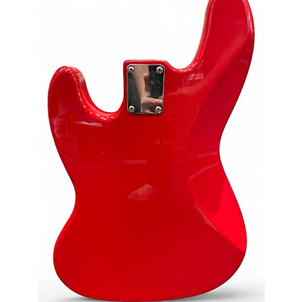 Used Fender JAZZ BASS Trans Crimson Red Electric Bass Guitar