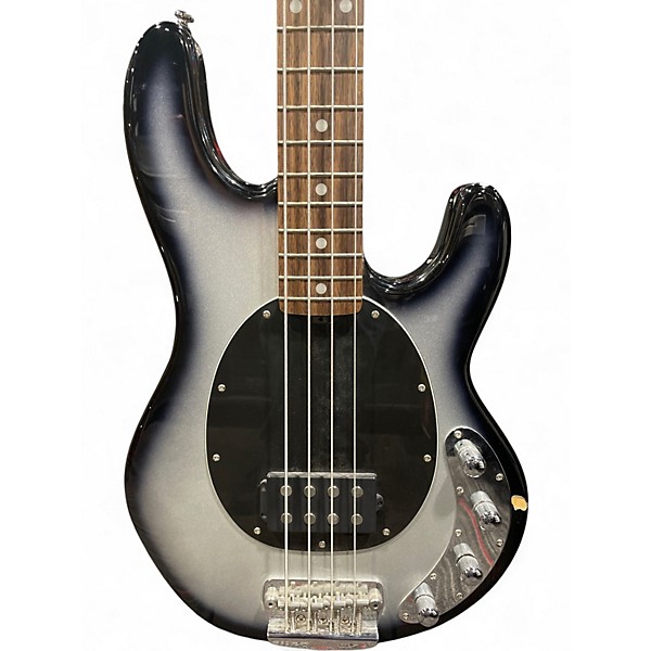 Used Sterling by Music Man Ray34 Silverburst Electric Bass Guitar