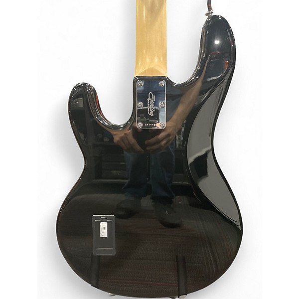 Used Sterling by Music Man Ray34 Silverburst Electric Bass Guitar