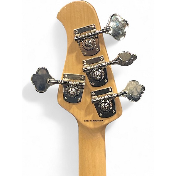 Used Sterling by Music Man Ray34 Silverburst Electric Bass Guitar