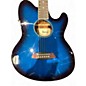 Used Ibanez TCY10E Talman Blue Burst Acoustic Electric Guitar