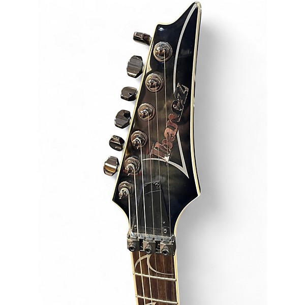 Used Ibanez RGA72TQM RG Series Trans Black Solid Body Electric Guitar