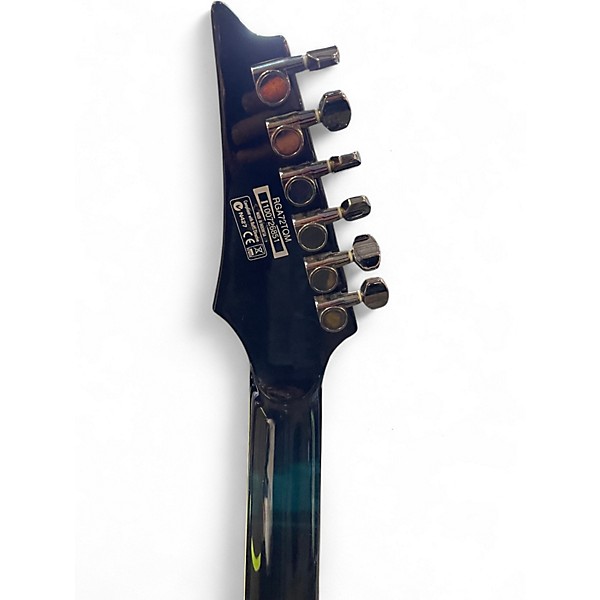 Used Ibanez RGA72TQM RG Series Trans Black Solid Body Electric Guitar