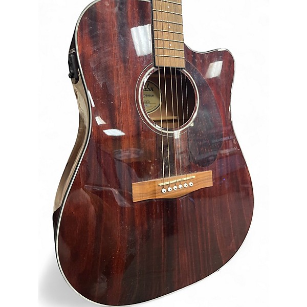 Used Fender CD140SCE Mahogany Mahogany Acoustic Electric Guitar