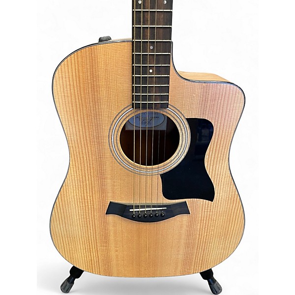 Used Taylor 110CE Natural Acoustic Electric Guitar