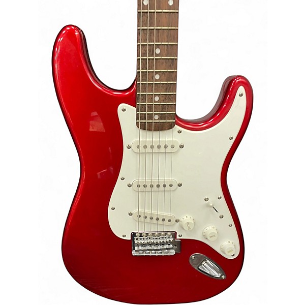 Used Squier Affinity Stratocaster Candy Apple Red Solid Body Electric Guitar