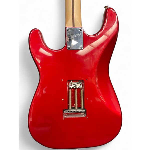 Used Squier Affinity Stratocaster Candy Apple Red Solid Body Electric Guitar