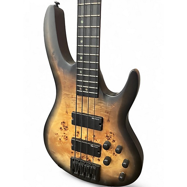 Used ESP LTD B4E Trans Charcoal Electric Bass Guitar