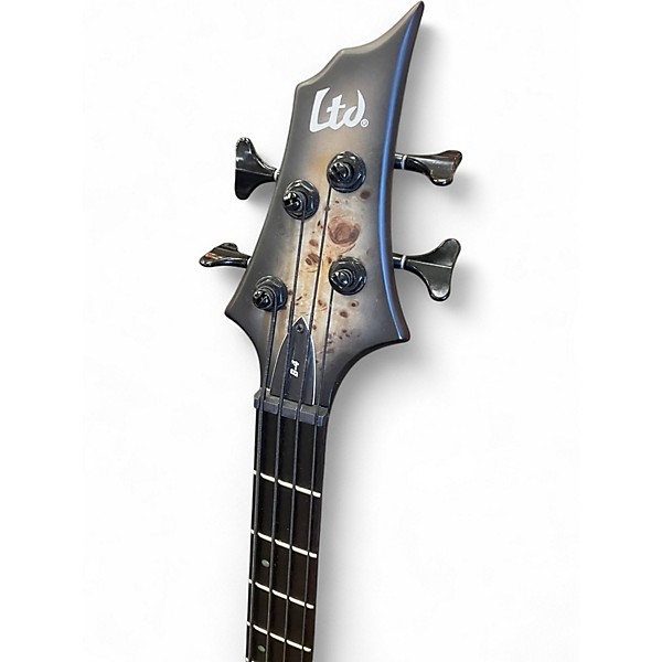 Used ESP LTD B4E Trans Charcoal Electric Bass Guitar