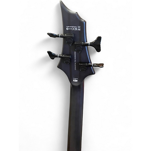 Used ESP LTD B4E Trans Charcoal Electric Bass Guitar