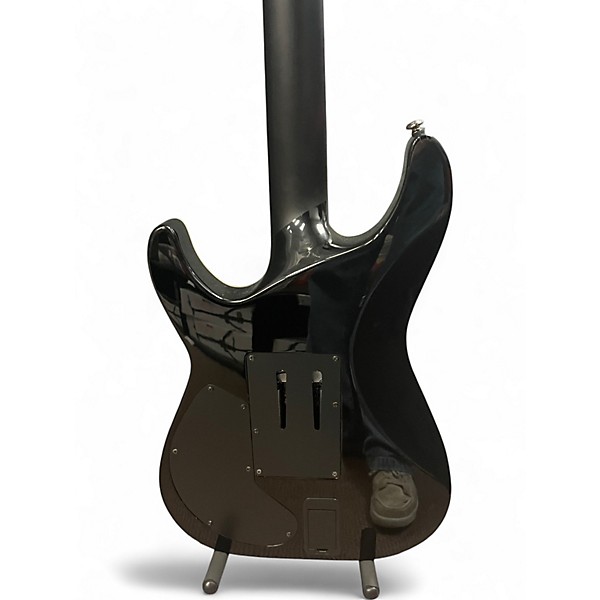 Used Schecter Guitar Research Blackjack C-1 FR S Sustainiac Black Solid Body Electric Guitar