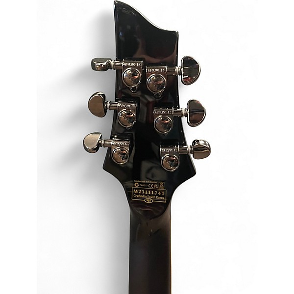 Used Schecter Guitar Research Blackjack C-1 FR S Sustainiac Black Solid Body Electric Guitar