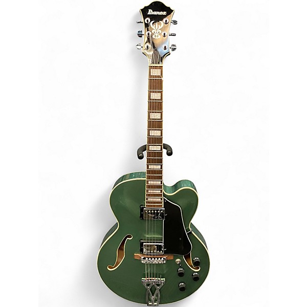 Used Ibanez AF75 Mint Green Hollow Body Electric Guitar