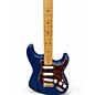 Used Fender Deluxe Players Stratocaster Blue Solid Body Electric Guitar