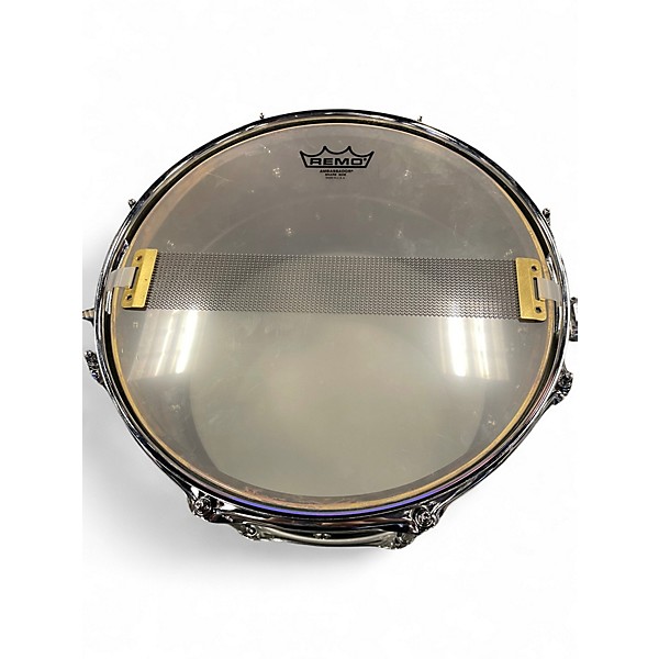 Used Pork Pie 14X7 BRASS PATINA Green Drum