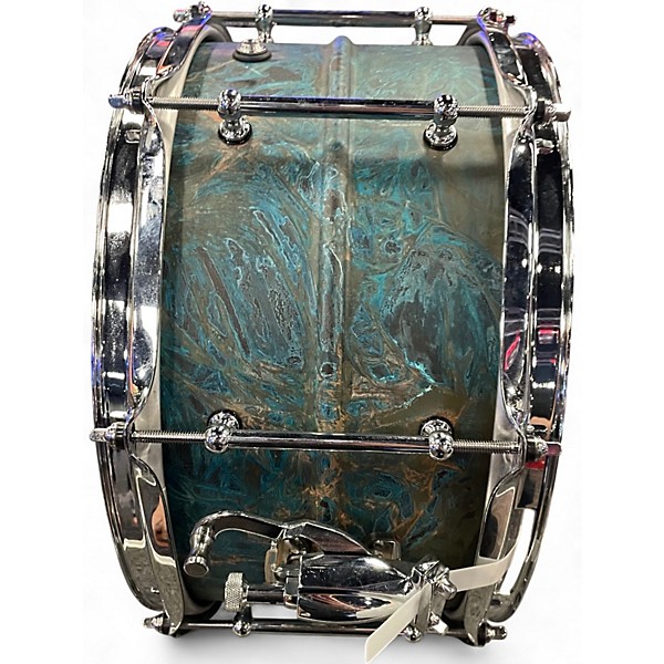 Used Pork Pie 14X7 BRASS PATINA Green Drum