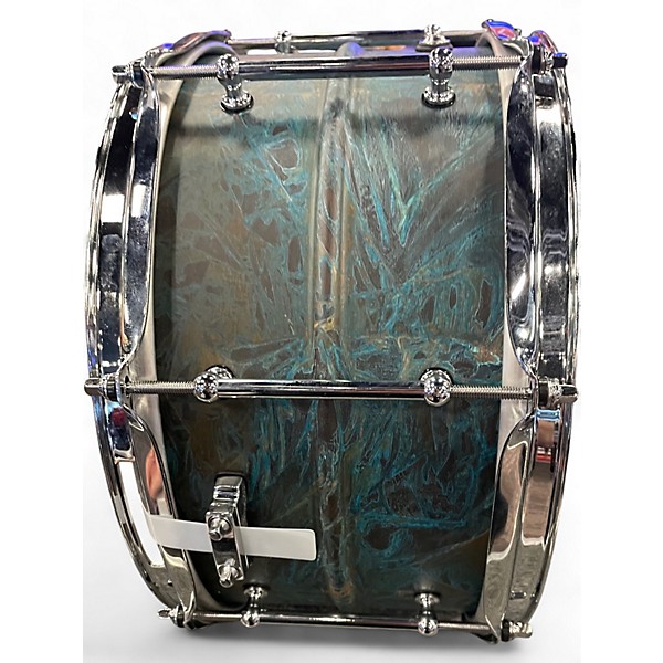 Used Pork Pie 14X7 BRASS PATINA Green Drum