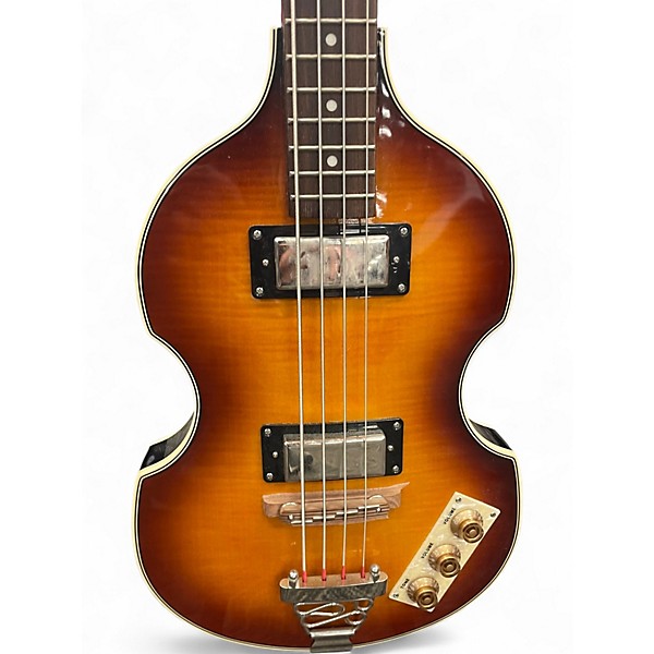 Used Epiphone Viola Sunburst Electric Bass Guitar