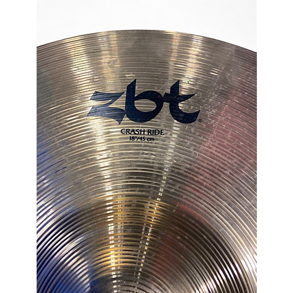 Used Zildjian 18in ZBT Crash Ride Cymbal
