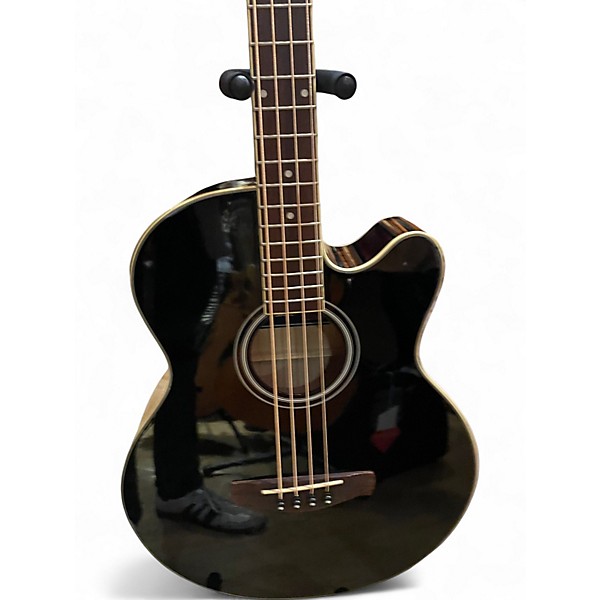 Used Ibanez AEB5E Black Acoustic Bass Guitar