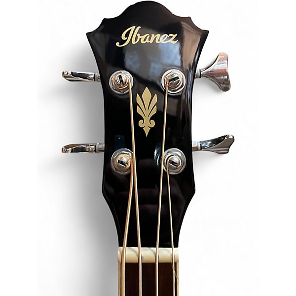 Used Ibanez AEB5E Black Acoustic Bass Guitar