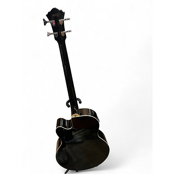 Used Ibanez AEB5E Black Acoustic Bass Guitar