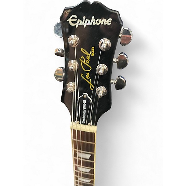 Used Epiphone Les Paul Traditional PRO III Black Solid Body Electric Guitar