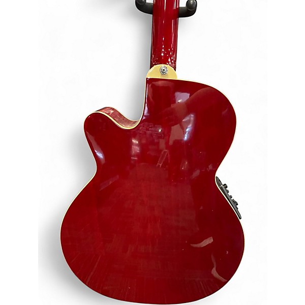 Used Takamine EG540C Crimson Red Burst Acoustic Electric Guitar