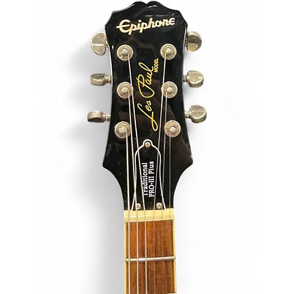 Used Epiphone Les Paul Traditional PRO III 2 Tone Sunburst Solid Body Electric Guitar