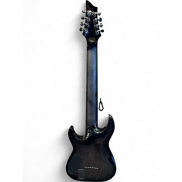 Used Schecter Guitar Research Hellraiser Hybrid C8 Trans Black Solid Body Electric Guitar