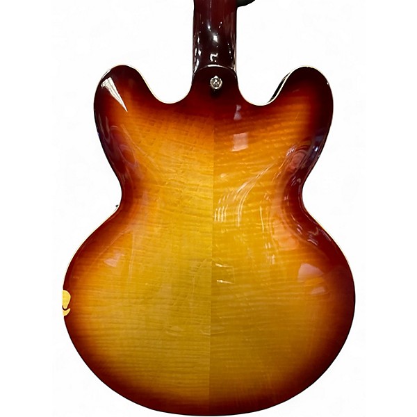 Used Epiphone ES-335 Figured Sunrise Tea Burst Hollow Body Electric Guitar