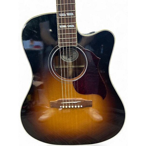 Used Gibson Hummingbird Pro CE Sunburst Acoustic Electric Guitar