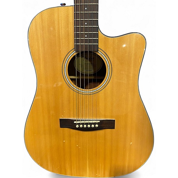 Used Fender cd-140sce Brown Acoustic Electric Guitar