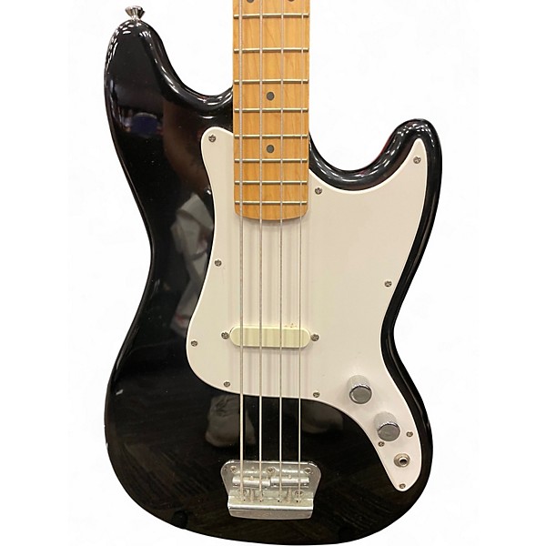 Used Squier Affinity Bronco Bass Black Electric Bass Guitar