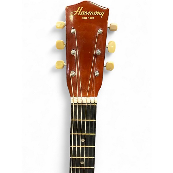 Used Harmony 0401MHU 2 Color Sunburst Acoustic Guitar