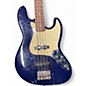 Used Squier jazz bass Blue Electric Bass Guitar