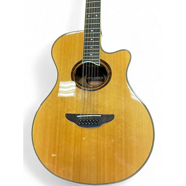 Used Yamaha APX700II 12 String Natural 12 String Acoustic Electric Guitar