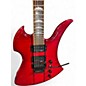 Used B.C. Rich NJ Series Mockingbird Trans Red Solid Body Electric Guitar thumbnail