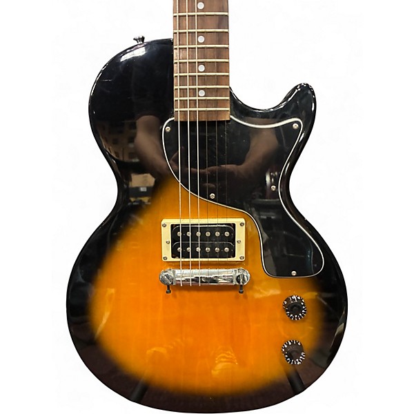 Used Epiphone Les Paul Junior 2 Tone Sunburst Solid Body Electric Guitar