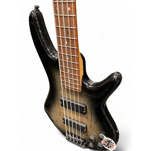 Used Ibanez GSR205 5 String Spalted Maple Electric Bass Guitar