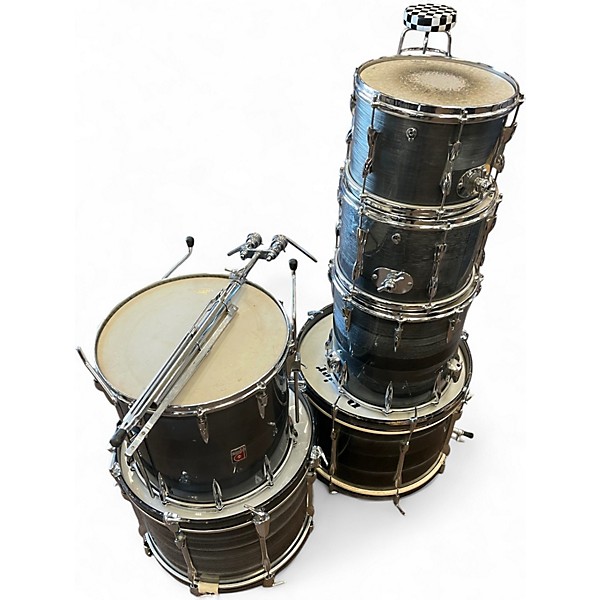 Used Premier 6 Piece APK GUN METAL GRAY Drum Kit